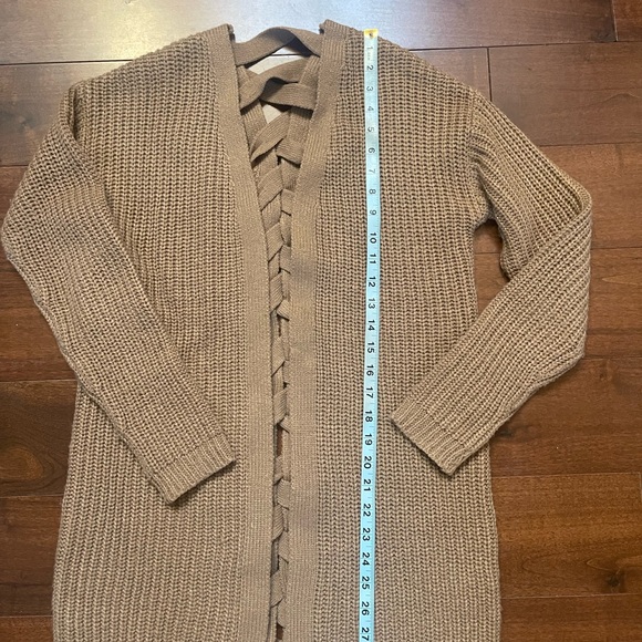 Women’s Harlow and Rose cardigan sweater Size Small Brown - Picture 5 of 8